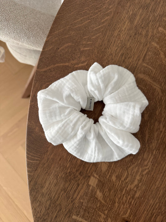 White scrunchie