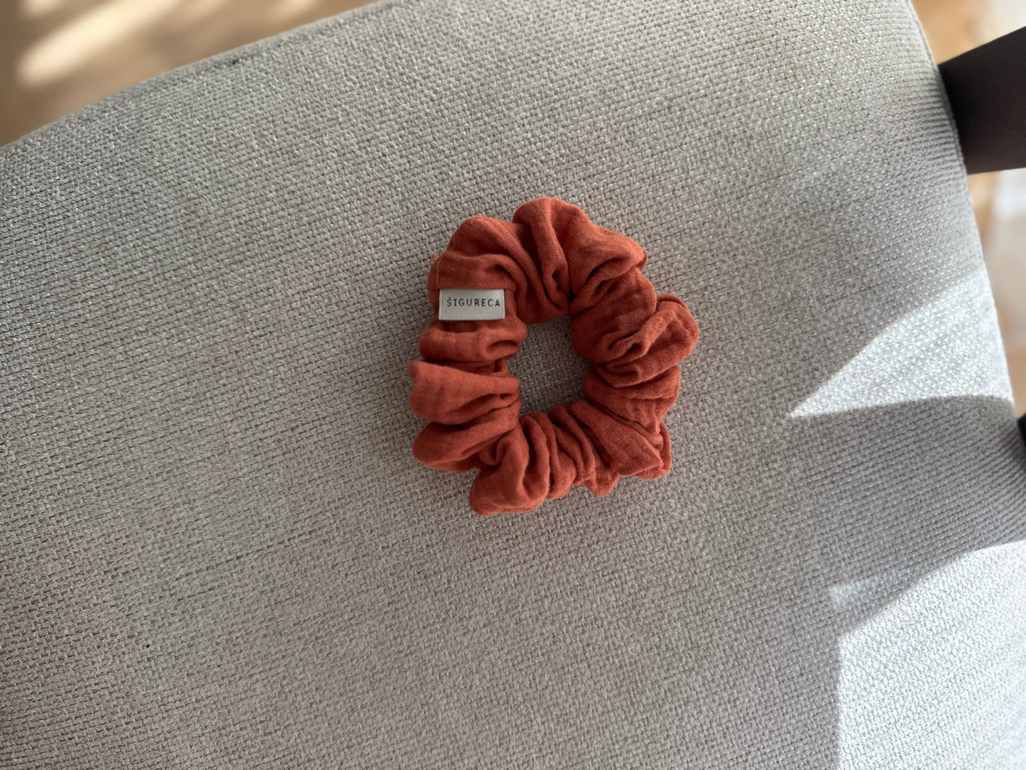 Orange scrunchie