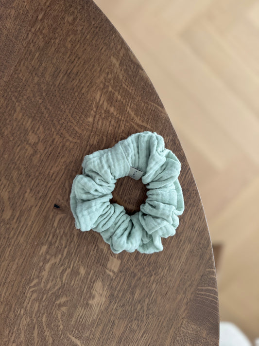 Mint scrunchie